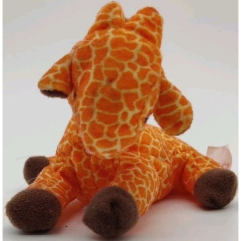 McDonald's 4" Ty Beanie Baby Twigs Giraffe Plush 1993 Vintage Orange Brown Spots